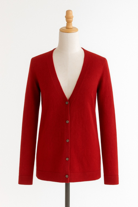 Cashmere Cardigan Long Loose Style -2